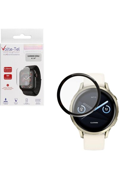 Volte-Tel Προστατευτικό Τζάμι Πλέξι Γκλας για Garmin Venu 4 41mm, 3D Άκρη, 1.2 "