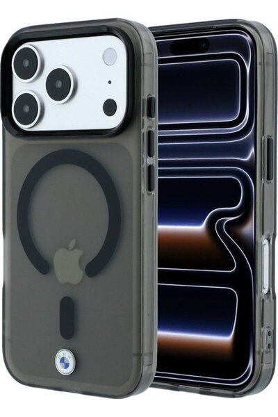 BMW Θήκη Ματ με IML και Μεταλλικό Λογότυπο Magsafe για iPhone 18 Pro / 17 Pro...