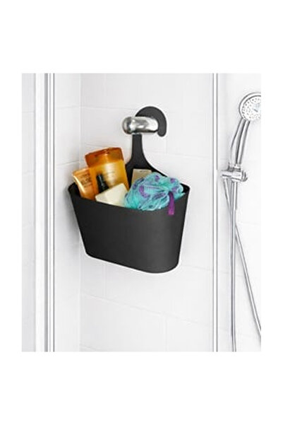 OEM Gray Bathroom Organizer Basket 27.4x11.4x19cm