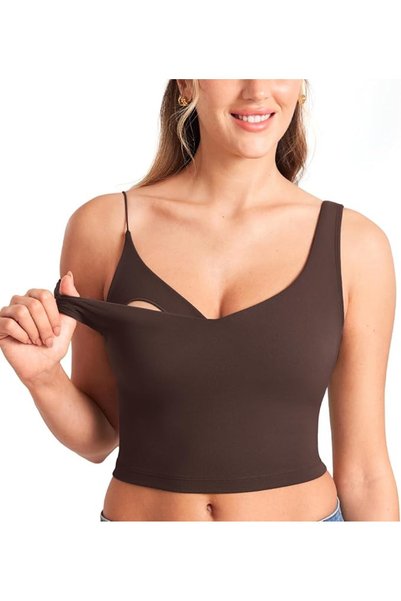GENERAL MOMANDA Women's Nursing Bras Longline Sports Breastfeeding V Neck Sle...