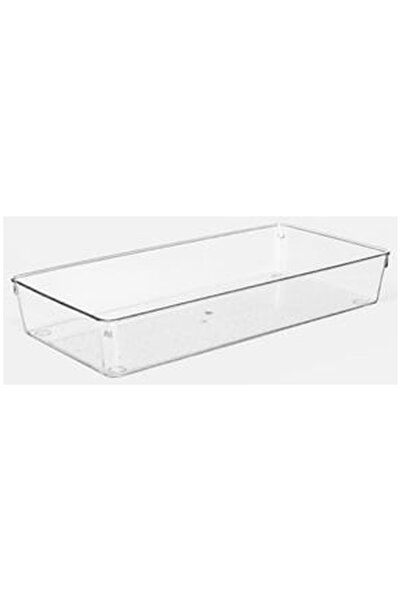 OEM Transparent Plastic Organizer 1 Compartment for Drawer 30x15x25cm
