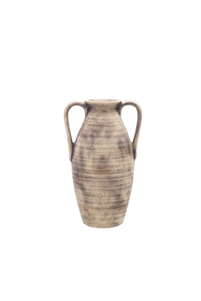Ad Trend Vază de flori ceramică maro, tip amforă, 23 x 18 x 36 cm