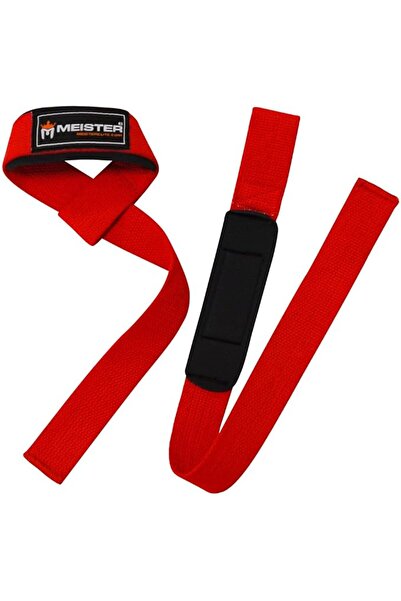 Meister Neoprene-Padded No-Slip Weight Lifting Straps for Grip (Pair)