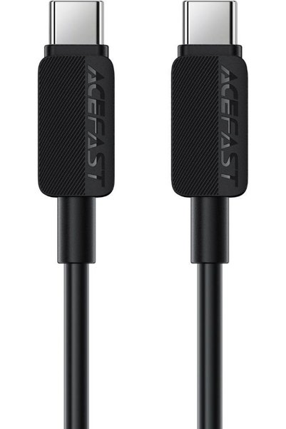 Acefast Καλώδιο USB-C σε USB-C PD60W 3A Μαύρο 1.2μ - (C26-03)