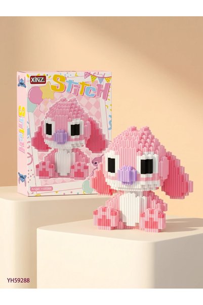KAZUKO Lego Angel Pink Sitting Block Assembly Figure – 1408 Pieces