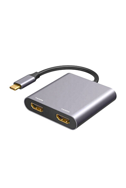 Tradebit Hub USB 3.1 tip C Stație de andocare 2x HDMI 4K 3840*2160@60Hz Plug ...