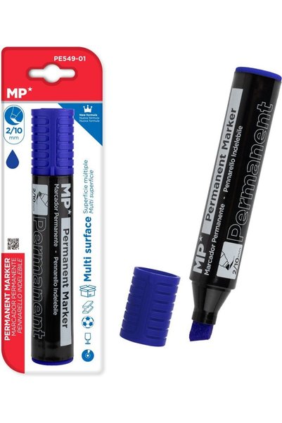 M.P. Μαρκαδόρος μόνιμος MP, μύτη 2-10mm, μπλε - (PE549-01)