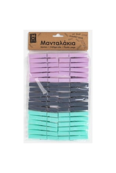 OEM Clesti Rufe din Plastic Verde Menta Lila Antracit 8,4cm - 36buc