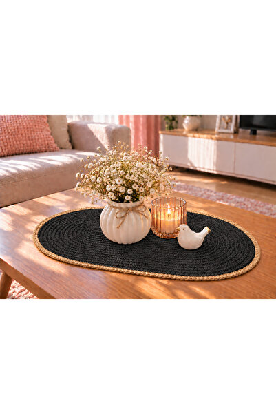ÖRGÜM Covoraș tricotat 50x30 cm – Față de masă decorativă și pentru măsuță de...