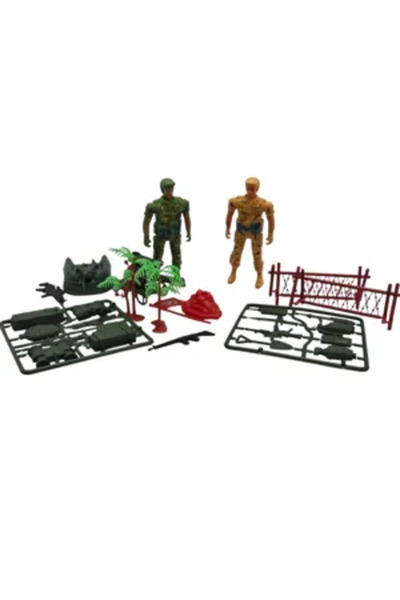 Generic Brand Jucărie Set Militar cu Figurine și Accesorii de Luptă pentru Co...