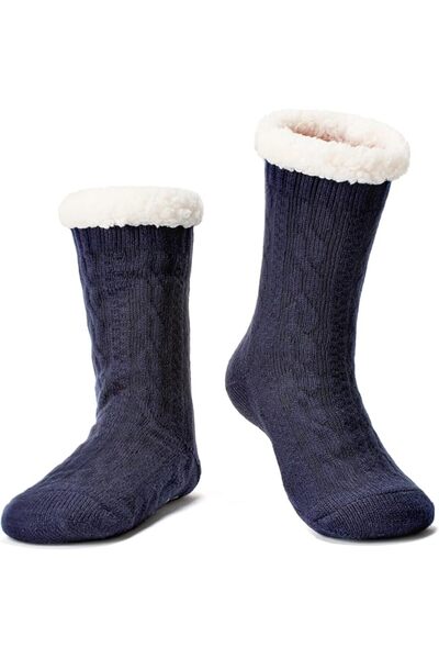 GENERAL Cozylook Women's Fuzzy Slipper Socks with Non-Slip Grippers, Cozy Flu...