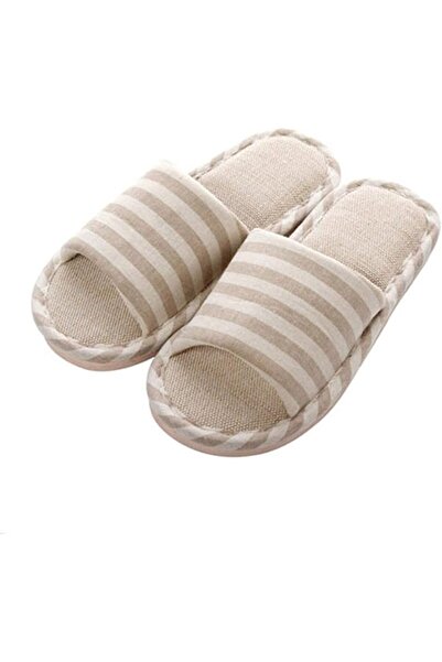 AioTio Anti-Slip Linen Slippers for Indoor Home Use Stylish Comfortable Casua...