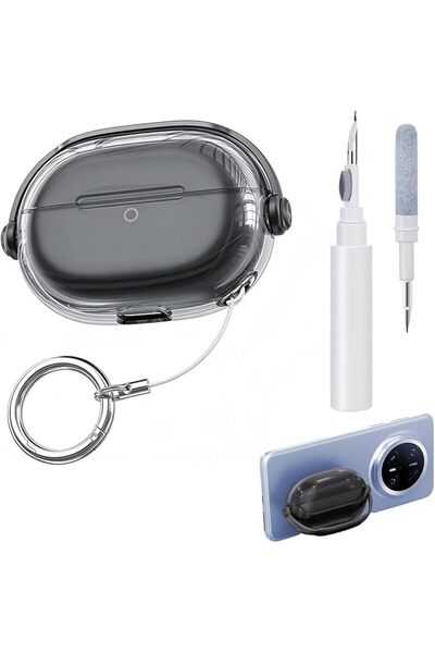 GENERAL غطاء حماية لسماعات HUAWEI FreeBuds Pro 5 مع قلم تنظيف 3 في 1، غلاف وا...