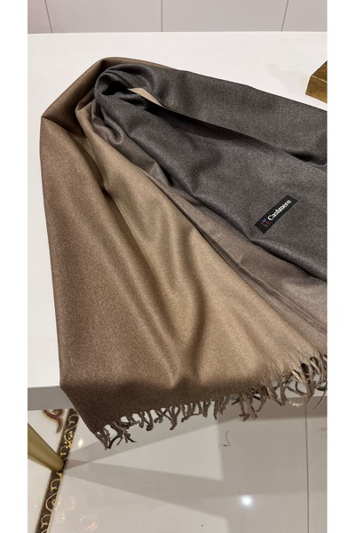 EB SCARF Șal și eșarfă din lână de cașmir, cu efect degrade și cu două fețe