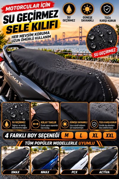 Generic Brand Waterproof Six Membrane Saddle Cover Size XL