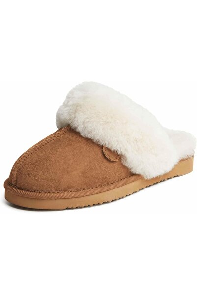 Dearfoams Women's Fireside Sydney Shearling Indoor/Outdoor Water Resistant Sc...