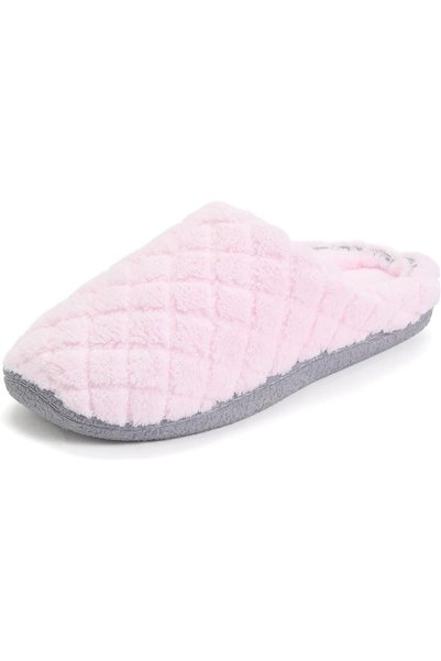 Dearfoams Leslie Quilted Terry Clog With Wide Widths Slipper womens Slipper