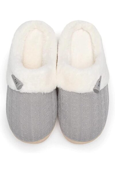 GENERAL NineCiFun Women's Slip on Fuzzy Slippers Memory Foam House Slippers O...