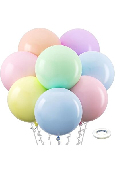 Yelajoy Latex Party Balloons, 100 Pack 12 inch Round Helium Multicolor Macaron for Birthday Rainbow