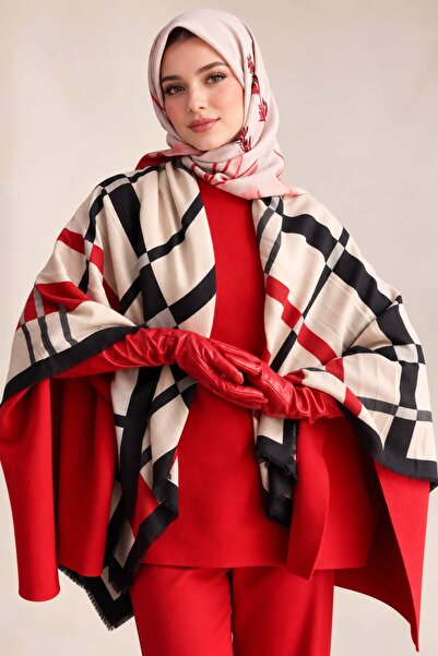 minelesarp Șal de umăr și eșarfă Hijab de lux din lână cașmir de toamnă 140x1...