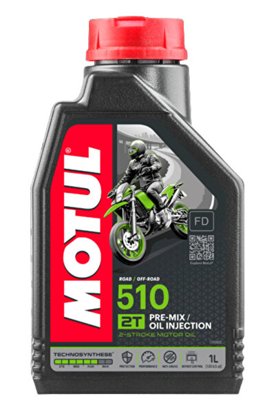 Motul Ulei motor 2 timpi 510 2T Pre-Mix FD Ester 104028, volum 1 litru, semi ...