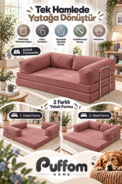 Puffom PuffomNEST 100x200cm Aktivite Legom Kanepe, Fitilli Kumaş, Yıkanabilir...