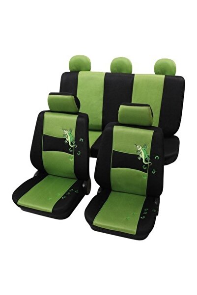 PETEX Set complet huse scaune auto Gecko 24874813PX, verde, montare fata-spat...