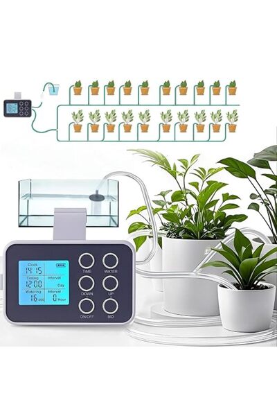 LinJie Automatic Watering System,Automatic Drip Irrigation Kit For Plants,Wit...