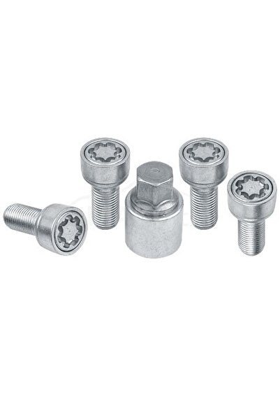 sicustar Set suruburi antifurt roti VN245R13, M12 x 1.50 x 45, hexagon, cheie...