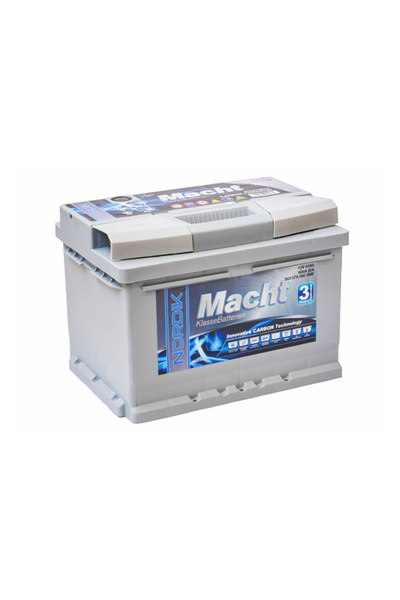 Macht Baterie auto NORDIK 19903, tensiune 12 V, acumulator 63 Ah, 600 A, dime...