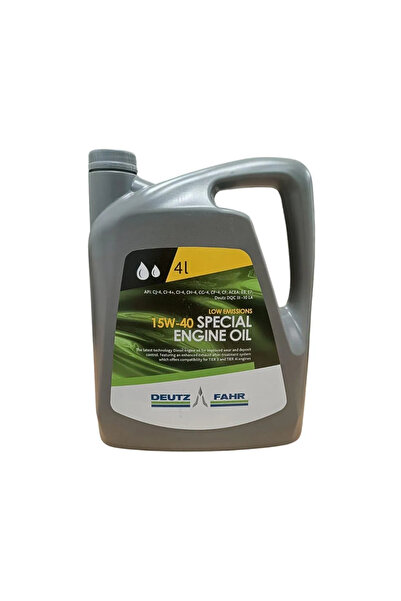 Deutz Fahr Ulei motor SPECIAL ENGINE OIL 15W40 E9 E7 D0443965234, volum 4 lit...