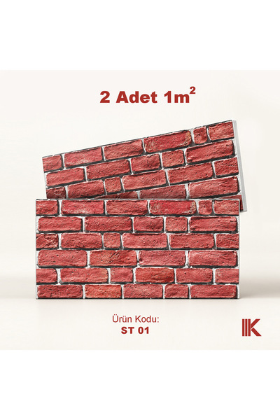 shop Kumlu Strafor Duvar Paneli 6 Sıra Taş Desenli 100 × 50 × 2 cm – 12 Adet ...
