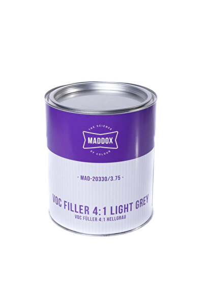 Maddox Filler auto VOC 4:1 MAD-20330/3.75, gri deschis, volum 3.75 litri
