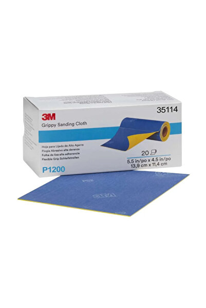 3M Set 20 bucati hartii abrazive pe suport flexibil aderent 35114, granulatie...