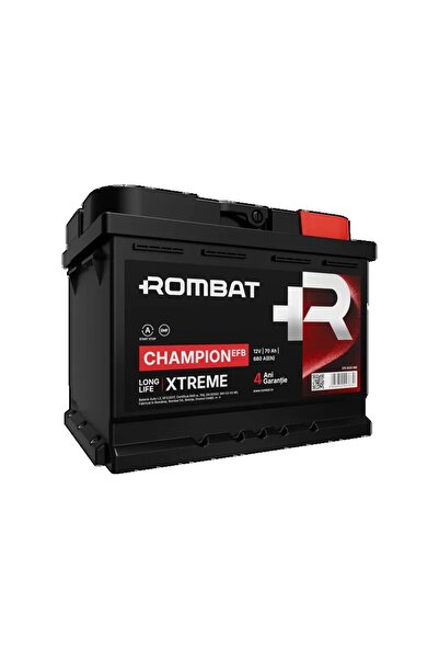 Rombat Baterie auto CHAMPION Start-Stop 5703H20068, 70 Ah, 680 A, 12 V, 242 x...