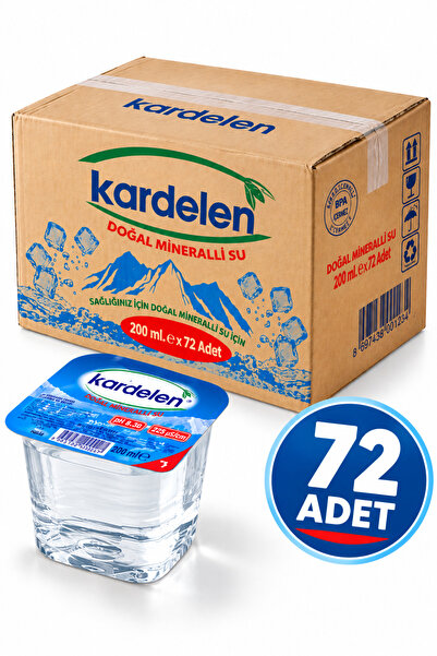 Kardelen 200 ml Doğal Mineralli Bardak Su 72 Adet