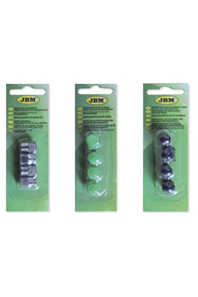 JBM Set 4 capace din aluminiu 00559, pentru valva auto