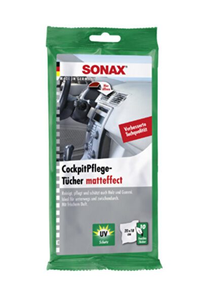 Sonax Servetele pentru curatat bord auto 04158000, efect mat, 10 bucati/pachet