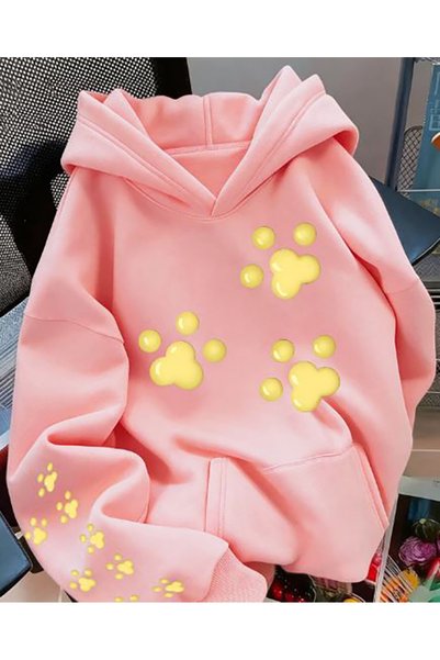 Generic Brand Суичър с качулка за възрастни с щамповано лого