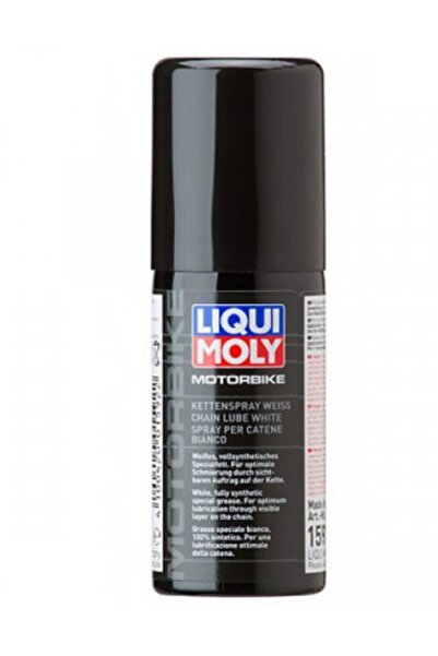 Liqui Moly Spray alb pentru lubrifiere lant motociclete Motorbike 1592, 50 ml