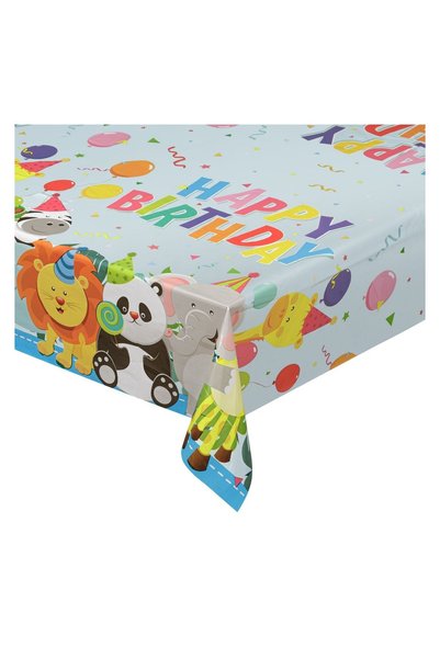 OEM Față de Masă din Plastic Animale 180x120 cm – Masă Festivă Tematică pentr...