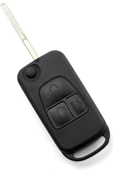Akonen Carcasa cheie contact 96371, 3 butoane, cu cheie, pentru Mercedes-Benz...