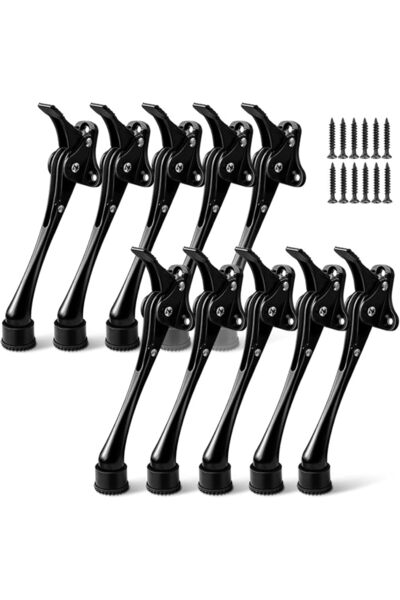 Gudui Door Stoppers, 6 Inch Kickdown Door Stop, Non-Slip Rubber Tip, One Touc...