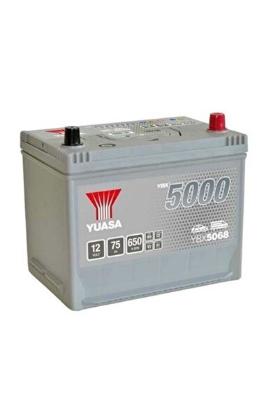 Yuasa Baterie auto YBX 5000 ASIA YBX5068, 12 V, 75 Ah, 650 A, 269x174x223 mm,...