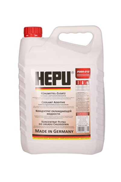HEPU Antigel concentrat P999 G12, volum 5 litri, rosu