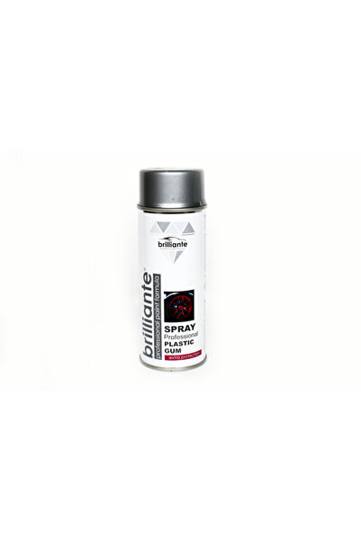 BRILLIANTE Vopsea spray auto cauciucata 01456, argintiu, recipient 400 ml
