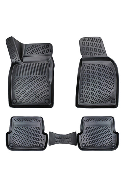 Umbrella Set covorase auto din cauciuc 118379, negru, pentru Audi A4 B6, type...