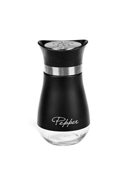 OEM Solniță Piper Neagră din Sticlă cu Imprimeu "Pepper" 120 ml, pentru Masă ...