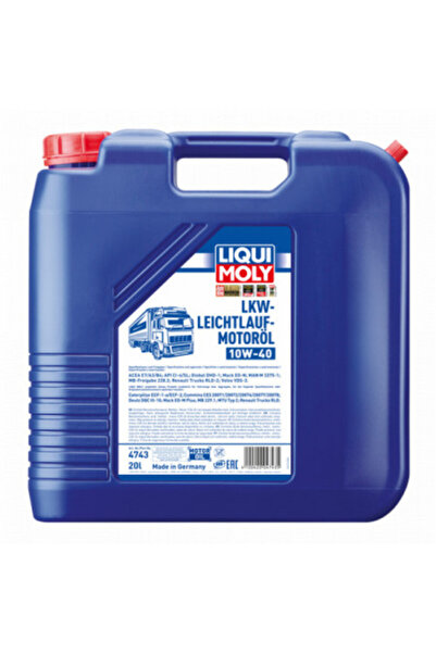 Liqui Moly Ulei de motor Leichtlaf Truck 10W40 4743, volum 20 litri, sintetic
