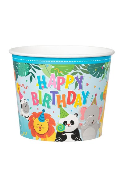 OEM Pahar din Carton pentru Snack Model Animale - 1.8 L – Masă Festivă Temati...